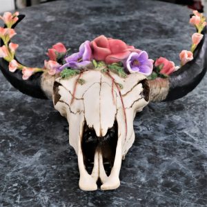 Decorative Skull with Flowers